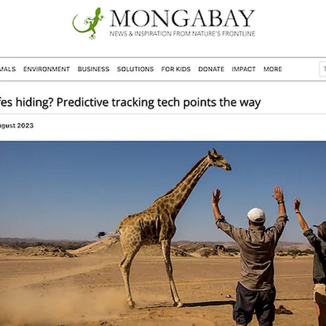 Where are the giraffes hiding? Predictive tracking tech points the way