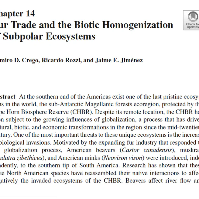 Fur Trade and the Biotic Homogenization of Subpolar Ecosystems