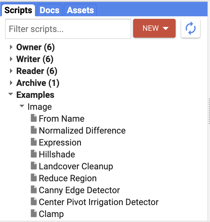 Figure 5. The Scripts tab.