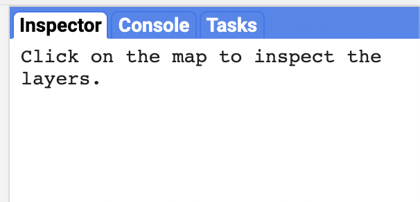 Figure 9. The inspector, console and task tabs.