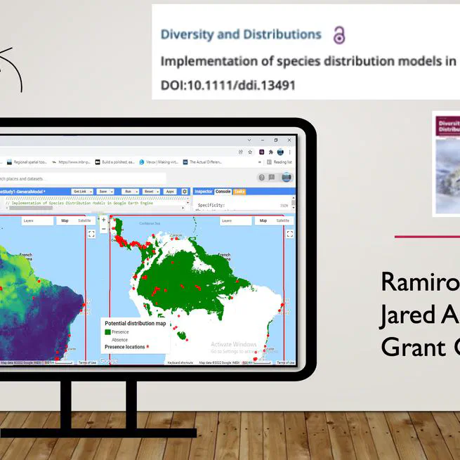 Implementation of species distribution models in Google Earth Engine